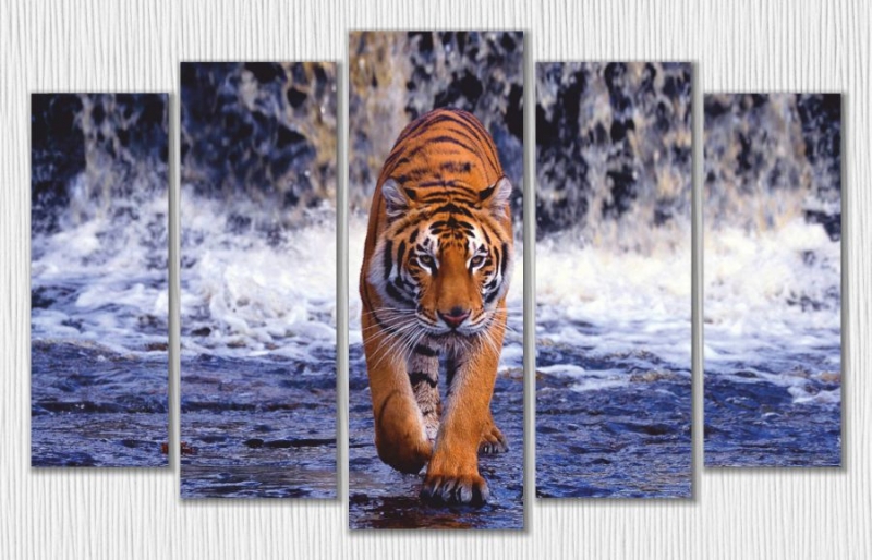 Арт. МК0159 "Тигр у водопада"