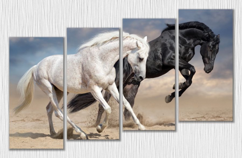 Арт. МК0056 "Лошади в пустыне"