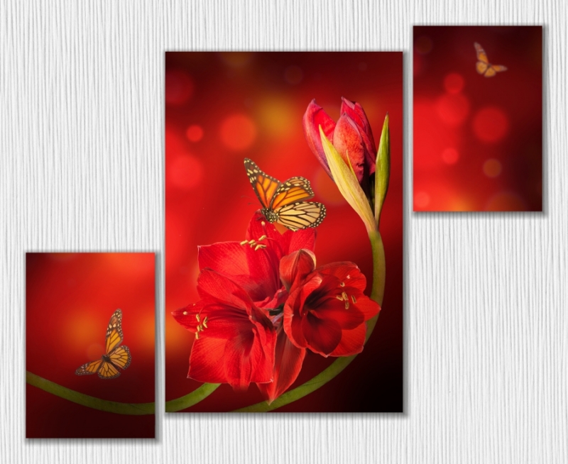 Арт. МК0439 "Цветы и бабочки"
